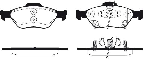 Raicam RA.0708.1 - Тормозные колодки, дисковые, комплект autospares.lv