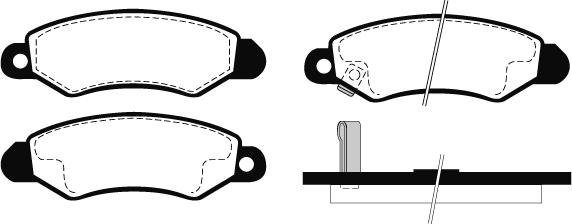 Raicam RA.0710.0 - Тормозные колодки, дисковые, комплект autospares.lv