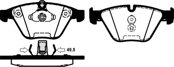 Raicam RA.0789.5 - Тормозные колодки, дисковые, комплект autospares.lv