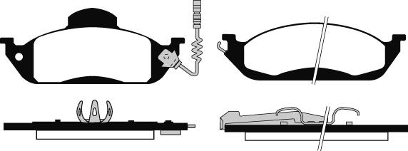 Raicam RA.0735.0 - Тормозные колодки, дисковые, комплект autospares.lv