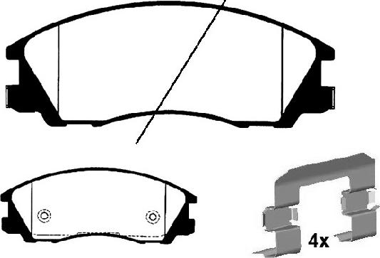 Raicam RA.0733.0K1 - Тормозные колодки, дисковые, комплект autospares.lv