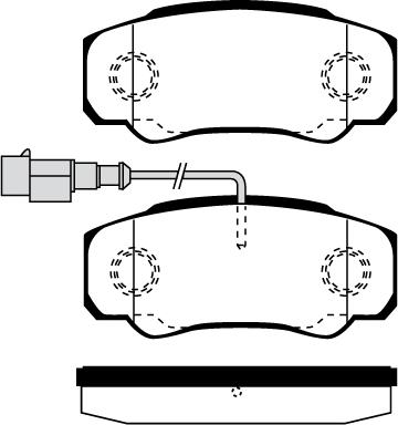 Akebono AN-7009K - Тормозные колодки, дисковые, комплект autospares.lv