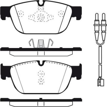 Triscan 1100-0986494526 - Тормозные колодки, дисковые, комплект autospares.lv