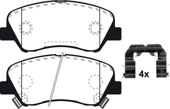 Raicam RA.1052.0K1 - Тормозные колодки, дисковые, комплект autospares.lv