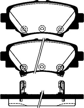 Jurid 573614 - Тормозные колодки, дисковые, комплект autospares.lv