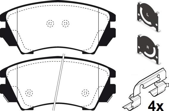 Raicam RA.1007.0K1 - Тормозные колодки, дисковые, комплект autospares.lv