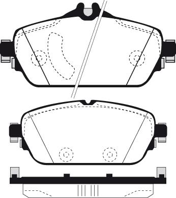 Ferodo FSL4870 - Тормозные колодки, дисковые, комплект autospares.lv