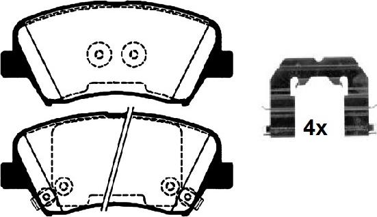 Raicam RA.1035.0K1 - Тормозные колодки, дисковые, комплект autospares.lv