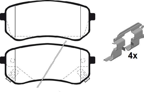 Raicam RA.1031.0K1 - Тормозные колодки, дисковые, комплект autospares.lv