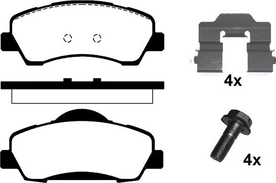 Raicam RA.1026.0K1 - Тормозные колодки, дисковые, комплект autospares.lv