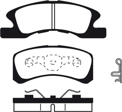 Japanparts JPA609AF - Тормозные колодки, дисковые, комплект autospares.lv