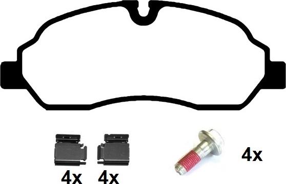 Raicam RA.1077.0K1 - Тормозные колодки, дисковые, комплект autospares.lv