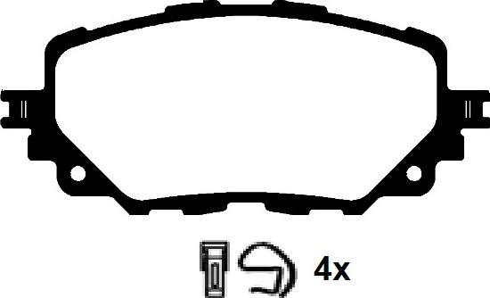 Raicam RA.1144.0 - Тормозные колодки, дисковые, комплект autospares.lv