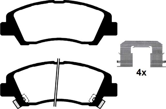 Raicam RA.1148.0K1 - Тормозные колодки, дисковые, комплект autospares.lv