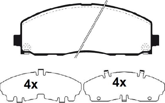 Raicam RA.1167.0 - Тормозные колодки, дисковые, комплект autospares.lv