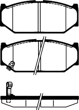 Raicam RA.1124.1 - Тормозные колодки, дисковые, комплект autospares.lv