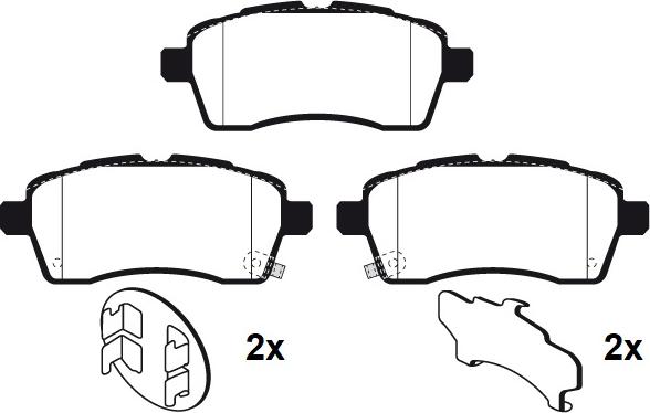 Raicam RA.1175.0 - Тормозные колодки, дисковые, комплект autospares.lv