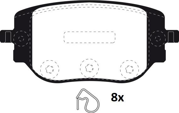 Raicam RA.1351.0 - Тормозные колодки, дисковые, комплект autospares.lv