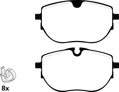 Raicam RA.1292.0 - Тормозные колодки, дисковые, комплект autospares.lv