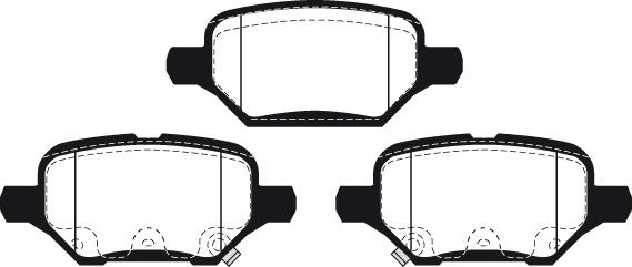 Raicam RA.1257.0 - Тормозные колодки, дисковые, комплект autospares.lv