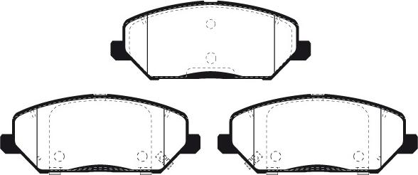 Raicam RA.1268.0 - Тормозные колодки, дисковые, комплект autospares.lv