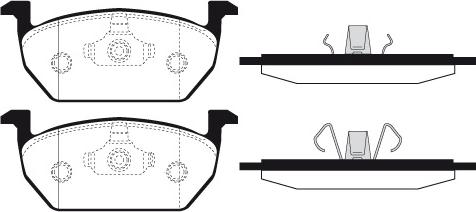 Raicam RA.1227.0 - Тормозные колодки, дисковые, комплект autospares.lv