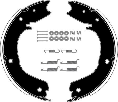 Raicam RA29481 - Комплект тормозов, ручник, парковка autospares.lv