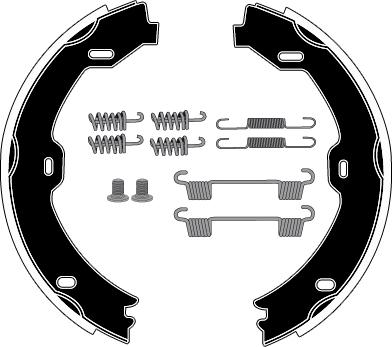 Raicam RA29011 - Комплект тормозов, ручник, парковка autospares.lv