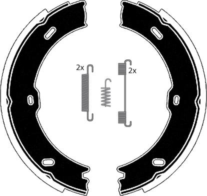 Raicam RA29301 - Комплект тормозов, ручник, парковка autospares.lv