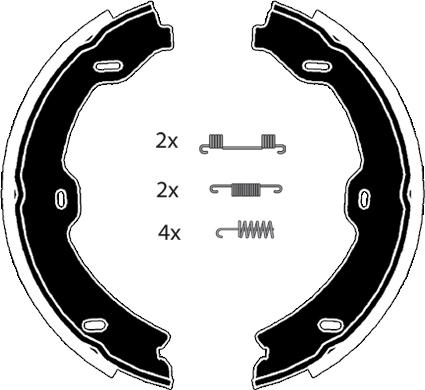 Raicam RA29311 - Комплект тормозов, ручник, парковка autospares.lv