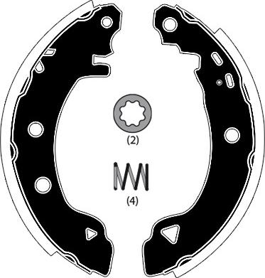 Raicam RA24990 - Комплект тормозных колодок, барабанные autospares.lv