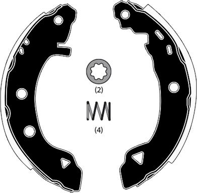 Raicam RA24921 - Комплект тормозных колодок, барабанные autospares.lv