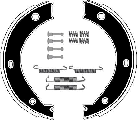 Raicam RA24691 - Комплект тормозов, ручник, парковка autospares.lv