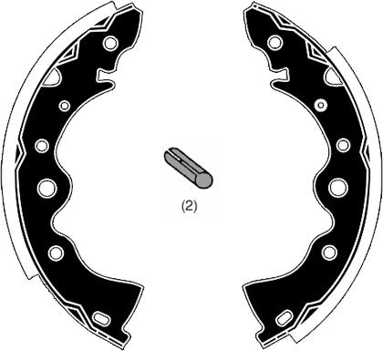 Raicam RA24870 - Комплект тормозных колодок, барабанные autospares.lv