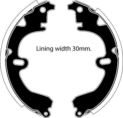 Raicam RA25860 - Комплект тормозных колодок, барабанные autospares.lv