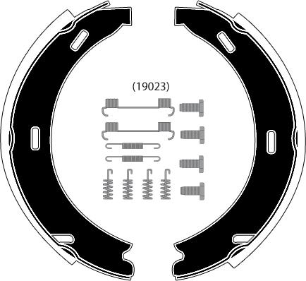 Raicam RA26871 - Комплект тормозов, ручник, парковка autospares.lv