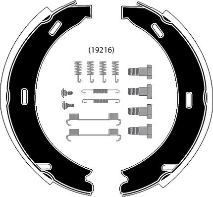 Raicam RA26872 - Комплект тормозов, ручник, парковка autospares.lv