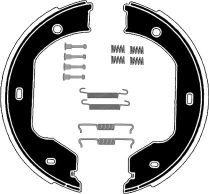 Raicam RA28621 - Комплект тормозов, ручник, парковка autospares.lv