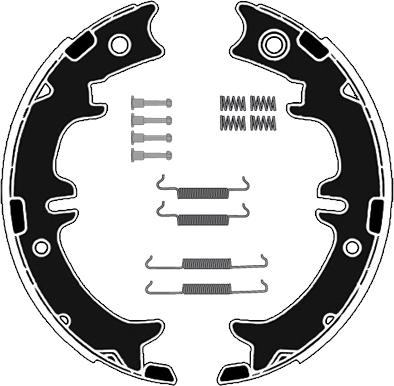 Raicam RA28861 - Комплект тормозов, ручник, парковка autospares.lv