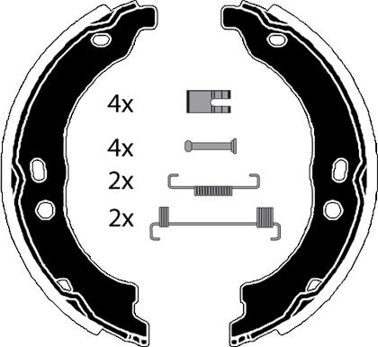 Raicam RA28711 - Комплект тормозов, ручник, парковка autospares.lv