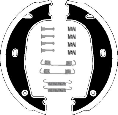 Raicam RA27381 - Комплект тормозов, ручник, парковка autospares.lv