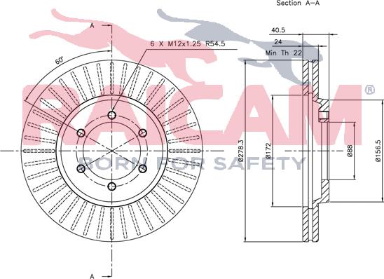 Raicam RD00971 - Тормозной диск autospares.lv