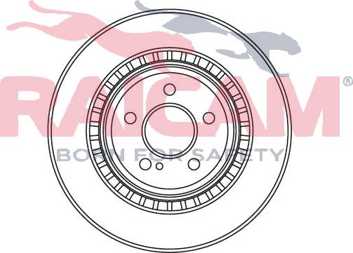 Raicam RD00489 - Тормозной диск autospares.lv