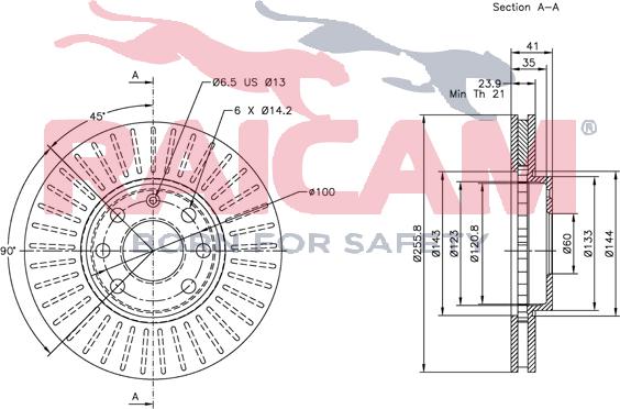 Raicam RD00591 - Тормозной диск autospares.lv