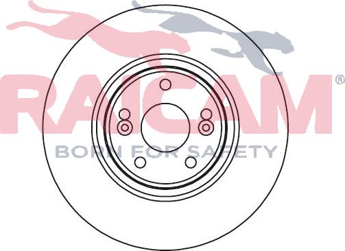 Raicam RD00695 - Тормозной диск autospares.lv