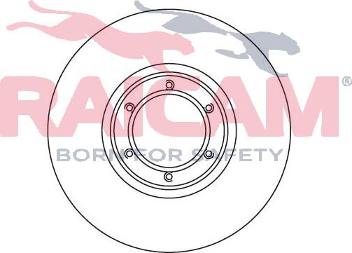 Raicam RD00654 - Тормозной диск autospares.lv