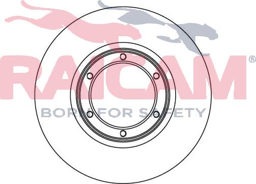 Raicam RD00653 - Тормозной диск autospares.lv