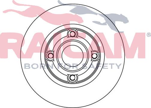 Raicam RD00665 - Тормозной диск autospares.lv