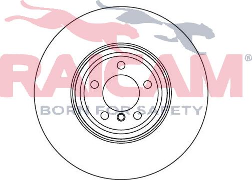 Raicam RD00092 - Тормозной диск autospares.lv