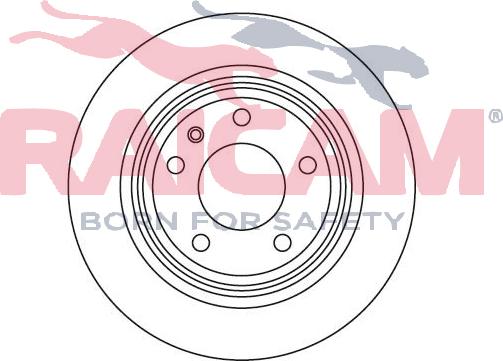 Raicam RD00056 - Тормозной диск autospares.lv